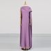 Women's Elegant Unique Design Sleeveless Shawl Style High Waisted Solid Color Dress New Style Party Wear_ecoleips.com
