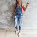 Women's Clothing Autumn And Winter New Women's Fashion Ripped Slim Stretch Jeans Women's Overalls Trousers_ecoleips.com