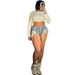 Women's Clothing High Waist Jeans Summer Street Fashion Hot Girl Drawstring Shorts_ecoleips.com
