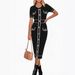 Ice Silk Slim Fit Color Block mid Length Dress with Pocket for Women Elegant Luxury Early Autumn New Style 2026_ecoleips.com