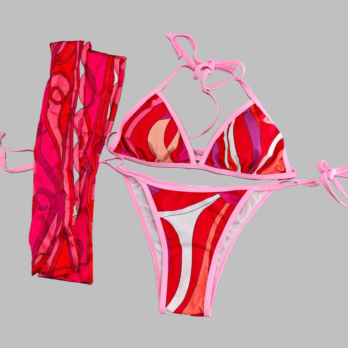 Sexy Printed Bikini One Piece Swimsuit for Women New Style Women's Clothing Swimwear_ecoleips.com