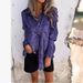 2025 Spring New Women's Casual Suede Fashion Turn-down Collar Shirt_ecoleips.com