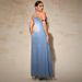 K Large Size Women's New Denim Camisole Long Dress_ecoleips.com