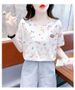Short-sleeved T-shirt Women's Top Summer Dress New Loose Large Size Small Fresh Design Niche T-shirt Floral Shirt_ecoleips.com