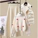 Women's Clothing Thickened Vest Turtleneck Knitted Sweater Wide Leg Pants Three Piece Suit Autumn And Winter New_ecoleips.com