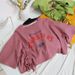 Summer Chic Short-Sleeved Top With Drawstring, Feminine Design And Stylish Short-Sleeve T-Shirt For Women_ecoleips.com