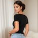 Purely Sexy Irregular Slanted Neck Short-sleeve T-shirt For Women, New Summer Style, Slim-fit, Flatteri Women's_ecoleips.com