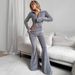 Silver Fox Fleece Zip-Up Hoodie & Elastic Waist Pants Set – Slim-Fit Casual Outfit For Women (S-XL, 8 Colors)_ecoleips.com
