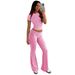 Women's Clothing New Fashion Waist Drawstring Two Sets_ecoleips.com