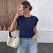 Summer 2026 Fashion And Casual Round-Neck Sleeveless Cutout T-Shirt Women's Wear_ecoleips.com