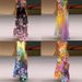 Women's V Neck Sleeveless Floral Vintage Print Maxi Dress – Retro Boho Casual Summer Gown 2026_ecoleips.com