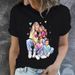 Summer European And American Cross-border Foreign Trade Plus-size T-shirt, Round-neck Casual Loose-fitting Short-sleeve_ecoleips.com