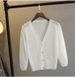 Summer Ice Silk Three-Quarter Sleeve Short Knitted Cardigan For Women Ultra-Thin Outerwear Shawl Air Conditioning Shirt_ecoleips.com