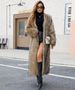 Women's Clothing Fashion V Neck Long Fur Coat Coat Female Autumn And Winter New Plush Warm Coat_ecoleips.com