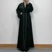 F323 Cross-Border Foreign Trade Women's Long Dress Dubai Embroidered Lace Pearl Beaded Cardigan Robe In Stock Ethnic_ecoleips.com