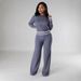Women's Clothing Autumn And Winter New Long Sleeved Sweater Wide Leg Casual Trousers Two Piece Set_ecoleips.com