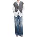 Women's Clothing Minimalist, Cool And Fashionable Style, Turkish Imported Ripped Irregular Folded Placket, Lazy Jeans For Women_ecoleips.com