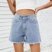 Women's Washed Denim Shorts - Slimming High Waist Stretch Hot Pants Versatile Casual Distressed Jean Shorts For Women_ecoleips.com