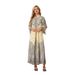 Muslim Women's Robe Embroidered Cloth Printing Hot Diamond Long Skirt Dress Abayas_ecoleips.com