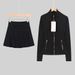 Women's Double Gold Jacket Set Slim Fit Outerwear For Fitness Sports Running Yoga In Stock_ecoleips.com