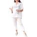 Women's Clothing Letter Printing Suit Five Point Sleeve Trousers Loose Suit_ecoleips.com