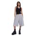 American Retro Personality Street Trend Raw Edge Gray Loose Casual Pants Cropped Pants Couple Summer_ecoleips.com