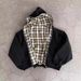 2025 Autumn Winter New Fashion Hooded Zipper Plaid Patchwork Reversible Sweatshirt For Men_ecoleips.com