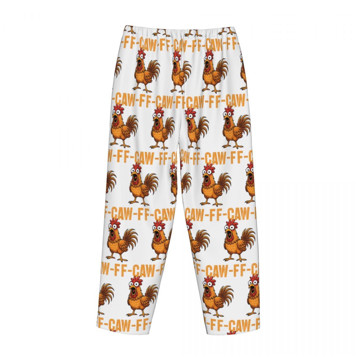 F-CAW-F Funny Chicken T-Shirt - Crazy Farm Animal Humor Ladies Lounge Pants Comfy Pajama Pants Home Sleep Bottoms_ecoleips.com