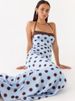 Mozision Polka Dot Backless Sexy Maxi Dress Women Elegant Halter Off-shoulder Sleeveless Bodycon Club Party Long Dress Female_ecoleips.com