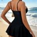 Shencai European American Starfish Design One Piece Slim Fit Bikini Women's Sexy Wire-Free Swimsuit with Chest Pad for Vacation_ecoleips.com