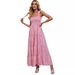 Self-shot 2026 Wish Cross-border Spring Sexy Backless Printed Vacation Style Camisole Dress For Women_ecoleips.com