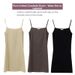 Women's Combed Cotton Vest Dress Soft Comfortable Layering Lounging Base Layer Clothing_ecoleips.com