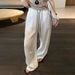 Suitable For All Seasons Women's Wide-Leg 2025 Summer New European Style Cotton Linen Casual Pants Trendy_ecoleips.com