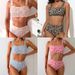 Floral Print High-Waist Bikini Set: Retro Two-Piece Swimsuit For Women, Tummy Control & Sexy Beachwear_ecoleips.com