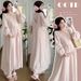 Autumn New Korean Fashion Dress, Loose Fit, Flattering, French Style Maternity Dress_ecoleips.com