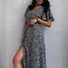 Women's European And American Cross-Border Fashion 2024 Spring/Summer New Style Elegant Short-Sleeve Waist-Cinched_ecoleips.com