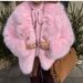 Women's Clothing Soft & Fluffy Faux Fox Fur Jacket - Playful & Sweet Short Coat, Warm Winter Outerwear Trendy Cropped Faux Fur Coat, Polyester Blend"_ecoleips.com