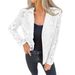 Women's Western Style Lace Shirt Suit - Spring Summer Casual Blouse & Skirt Set | Pure Color European & American Fashion Outfit_ecoleips.com