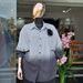 Ombre Dye Long Sleeve Stripe Shirt For Women | Loose Fit Blouse With Rhinestone Embroidery And Detachable Brooch_ecoleips.com