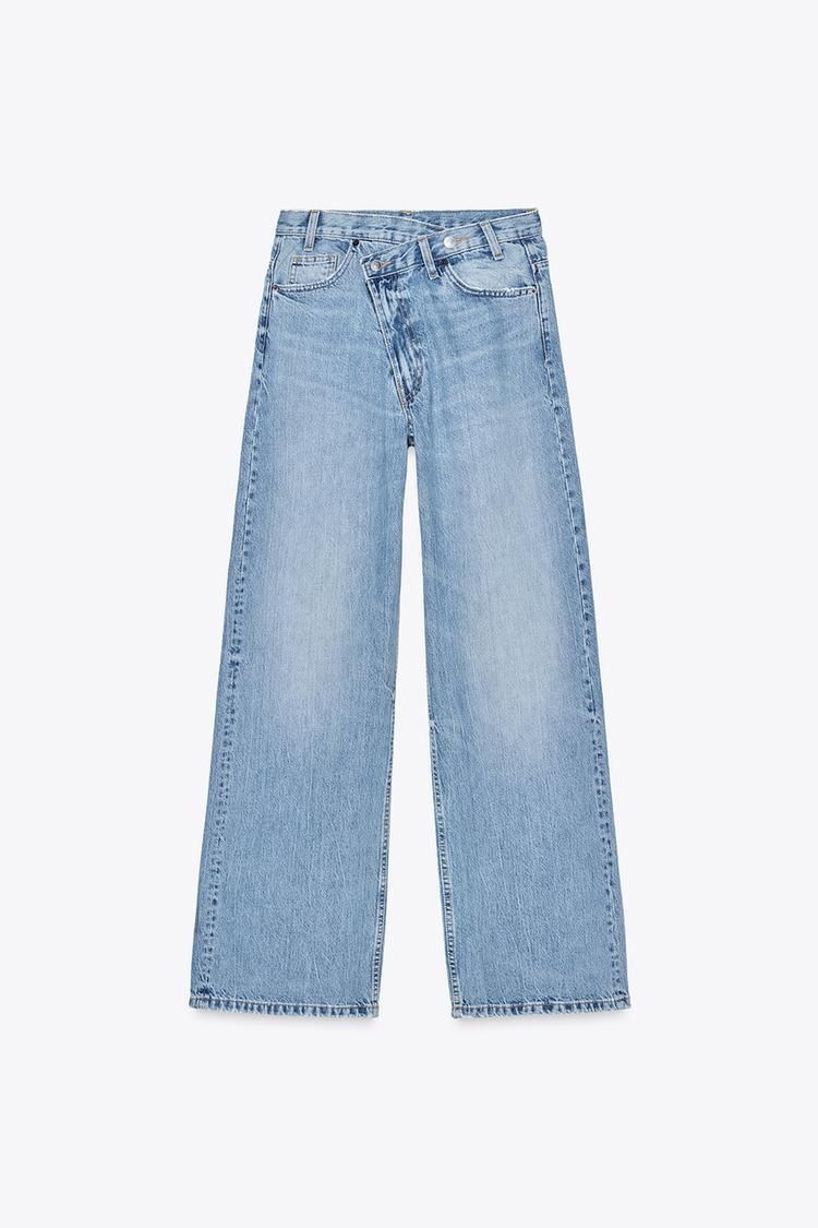 Women's Clothing Retro Street Fashion Waist Design High Waist Casual Loose Straight Jeans_ecoleips.com