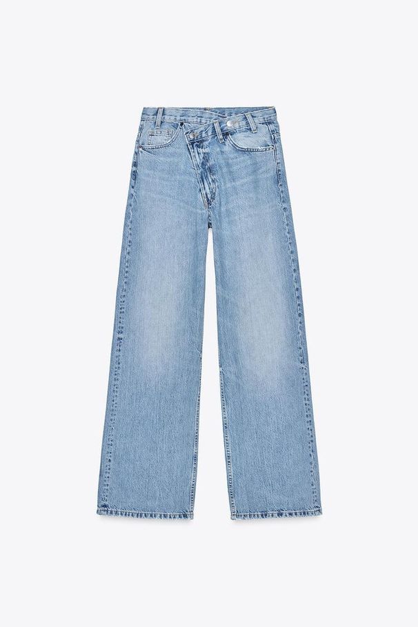 Women's Clothing Retro Street Fashion Waist Design High Waist Casual Loose Straight Jeans_ecoleips.com