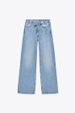 Women's Clothing Retro Street Fashion Waist Design High Waist Casual Loose Straight Jeans_ecoleips.com