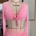 Aria Basics 2023 New European And American Cross-Border Four-Piece Bikini Set, Solid Color Fashionable Long-Sleeve Two-Piece_ecoleips.com