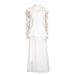 Women's Clothing Temperamental Lady Style Two Piece Suit Summer New Heavy Embroidery Top Long Mesh Skirt Suit For Women_ecoleips.com