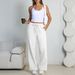 Women's Summer Casual Jogger Pants With Drawstring Waist | Loose Fit Breathable Polyester Trousers For Outdoor Sports_ecoleips.com