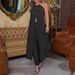 2026 Spring/Summer Elegant Halter Neck Sleeveless Solid Color Backless Loose Top And High-Waisted Pants Set For Women,_ecoleips.com