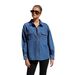 Women's Clothing Denim Shirt For Women New Fashion Casual Versatile Double Pocket Loose Shirt_ecoleips.com