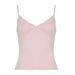 Lace Trim V-Neck Cami Top - Stretchy Basic Women's Layering Tank, Allure Fit For Daily Chic & Evening Style_ecoleips.com