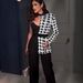 Women's Clothing Sexy Printed One Shoulder Sleeve Elastic Waist Wide Leg Jumpsuit Two Piece Set_ecoleips.com