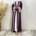 European And American Fashion Patchwork Cardigan, Middle Eastern Slim-fit Embroidered Robe, Dubai Abaya 1405_ecoleips.com
